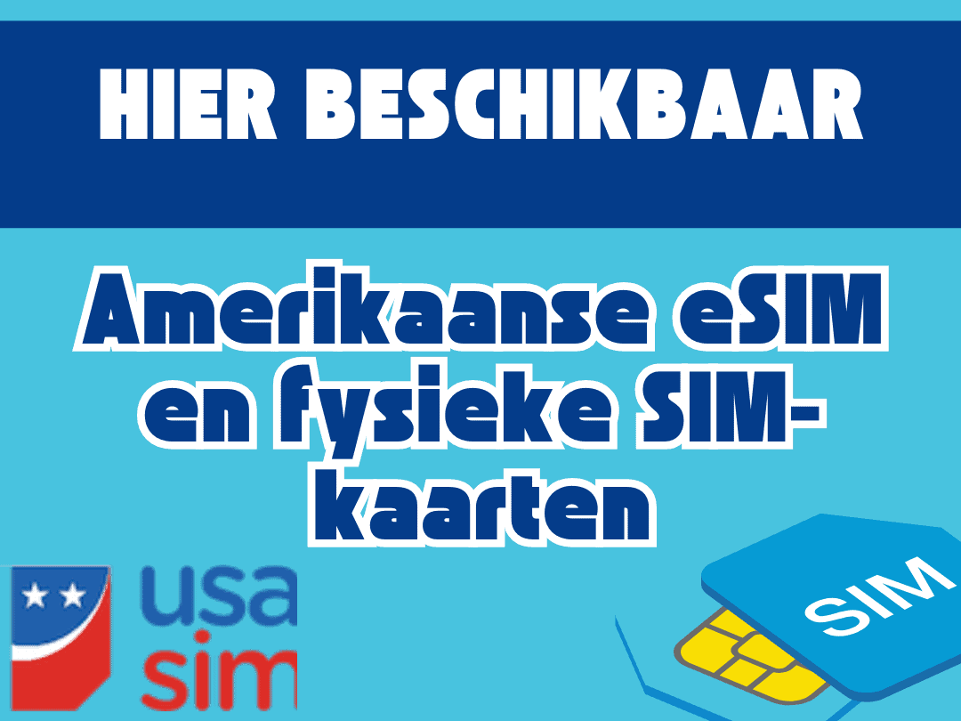 Simkaart en eSIM voor T-Mobile, Verizon, AT&T-netwerken